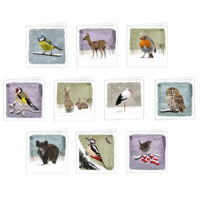 Winterdieren – kaartenset E