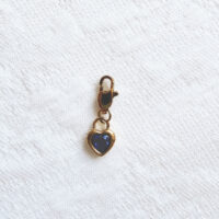 Cobalt Blue Zirconia charm