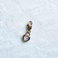 White Zirconia charm