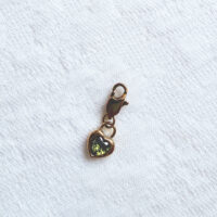 Peridot Green Zirconia charm