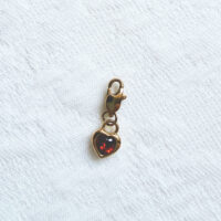 Ruby Red Zirconia charm
