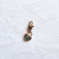 Emerald Green Zirconia charm