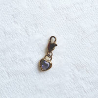 Lilac Zirconia charm