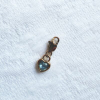 Turquoise Zirconia charm