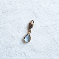Tanzanite Grey Blue Drop charm