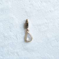Moonstone Translucent Drop charm