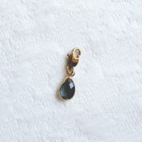 Onyx Black Drop charm