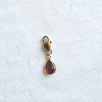 Ruby Red Drop charm