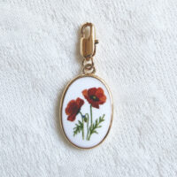 Poppies- Pendant with illustration