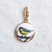 Great Tit - Pendant with illustration