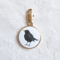 Blackbird - Pendant with illustration