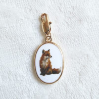 Fox - Pendant with illustration