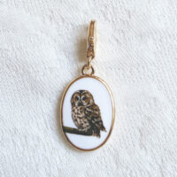 Tawny Owl- Pendant with illustration
