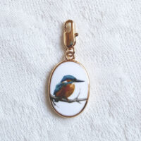 Kingfisher - Pendant with illustration