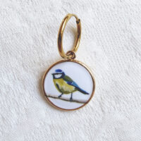 Blue Tit - Earring with illustration