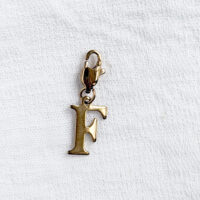 Letter F Charm