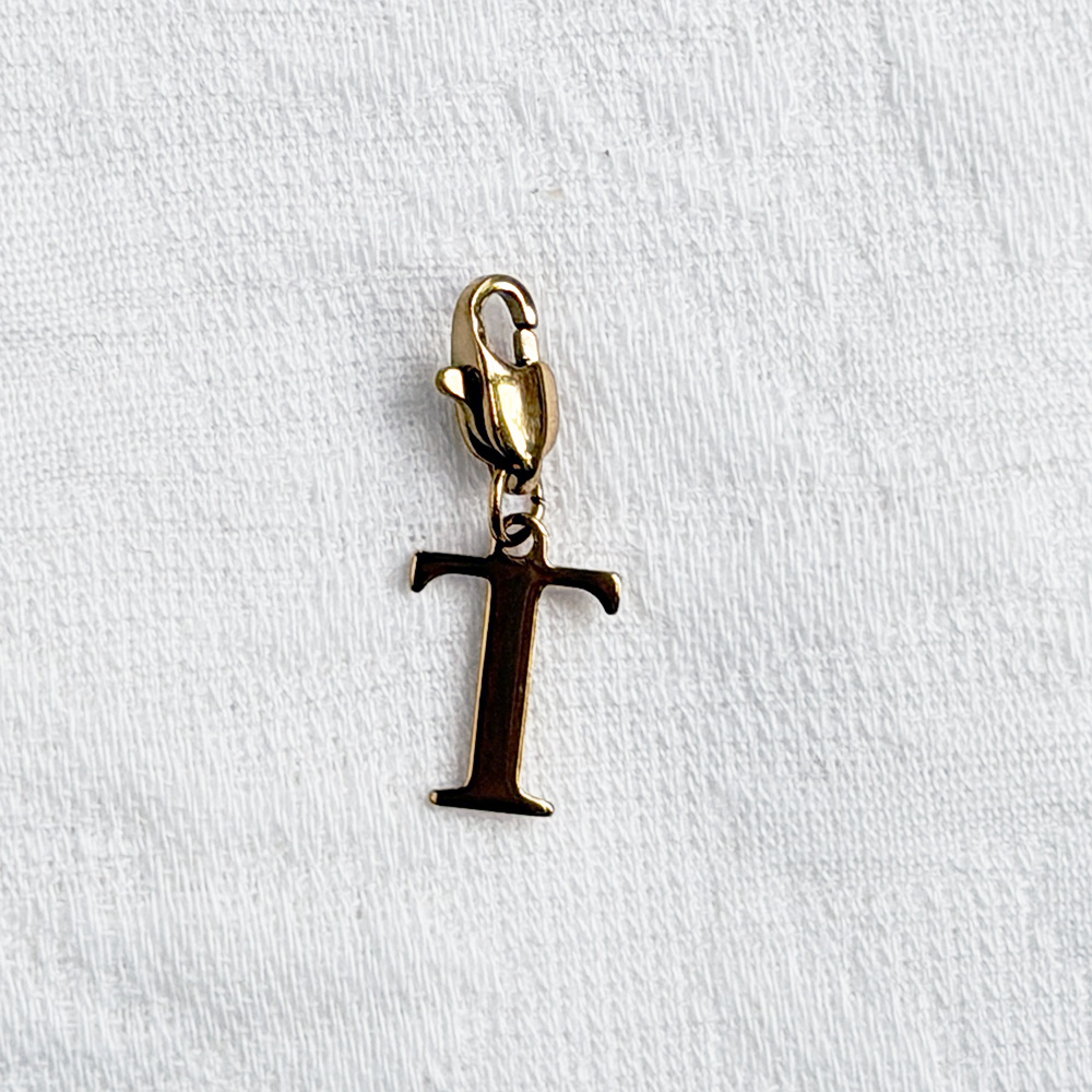 Letter T Charm