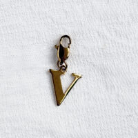 Letter V Charm