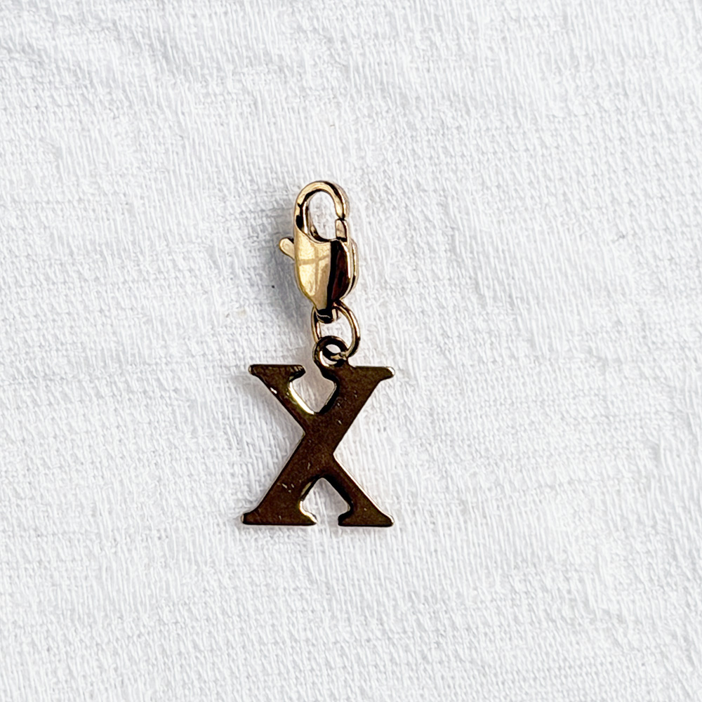 Letter X Charm