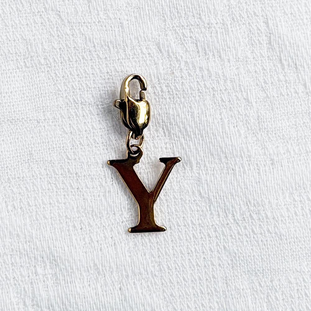 Letter Y Charm